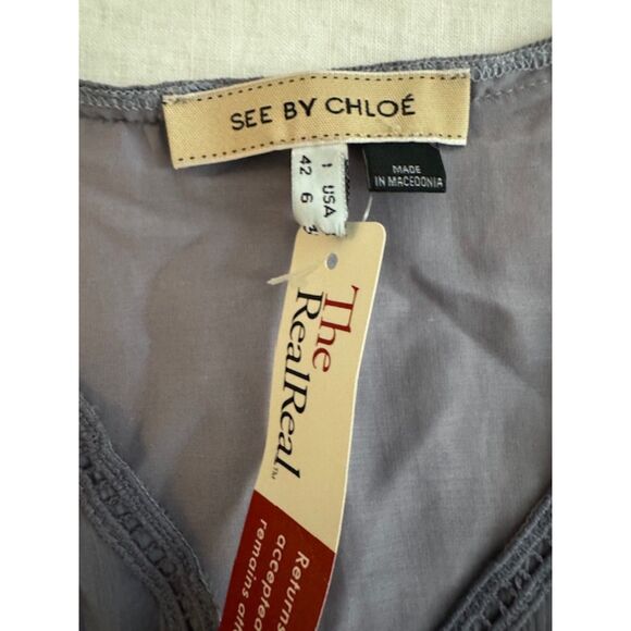 SEE by Chloe sleeveless tunic dress, Lavender Purple, Size US 6. - Picture 7 of 12